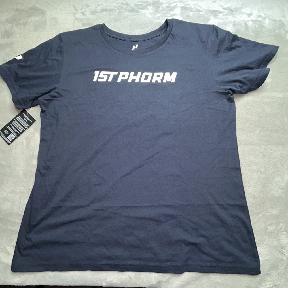 New 1stPhorm Nutrition Women's Dark Navy Lightweight Short Sleeve T-Shirt 2XL